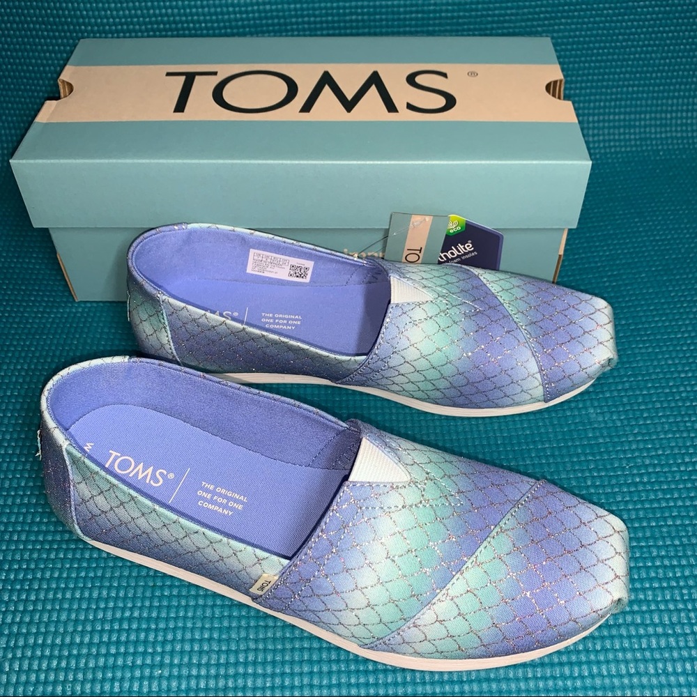 TOM’s Alpargata Multi Iridescent Mermaid Scales Print